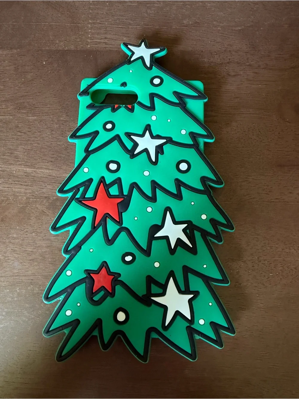 Festive Green Christmas Tree Phone Case